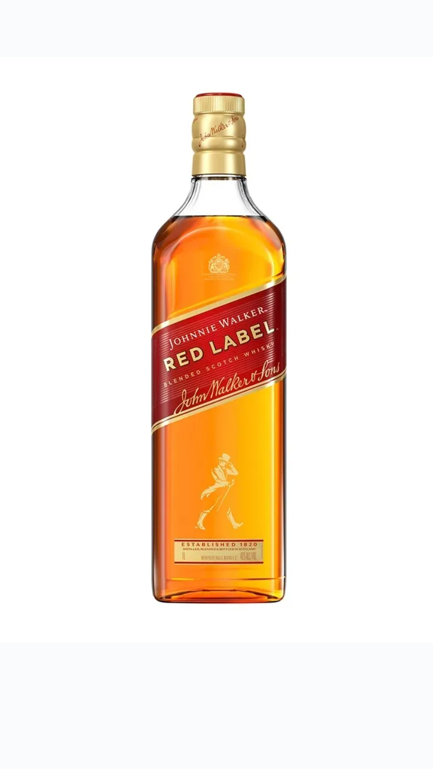 WHISKY JOHNNIE WALKER RED LABEL 1LT COM DOSADOR