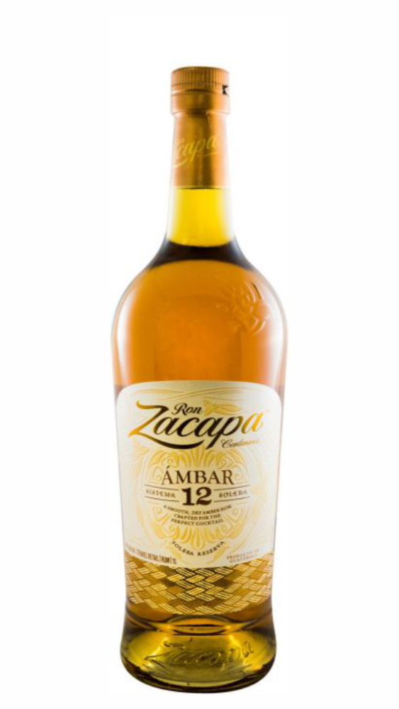 RUM ZACAPA CENTENARIO AMBAR SISTEMA 12 SOLERA RESERVA 1L